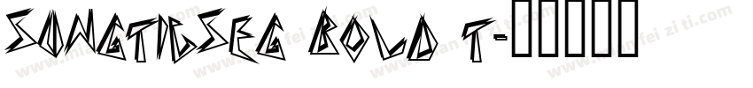 sungticseg bold t字体转换